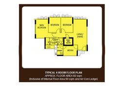 Blk 334C Yishun Riverwalk (Yishun), HDB 4 Rooms #514698071
